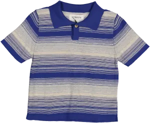 241 POLO THILO-Cobalt/Ecru/Grey