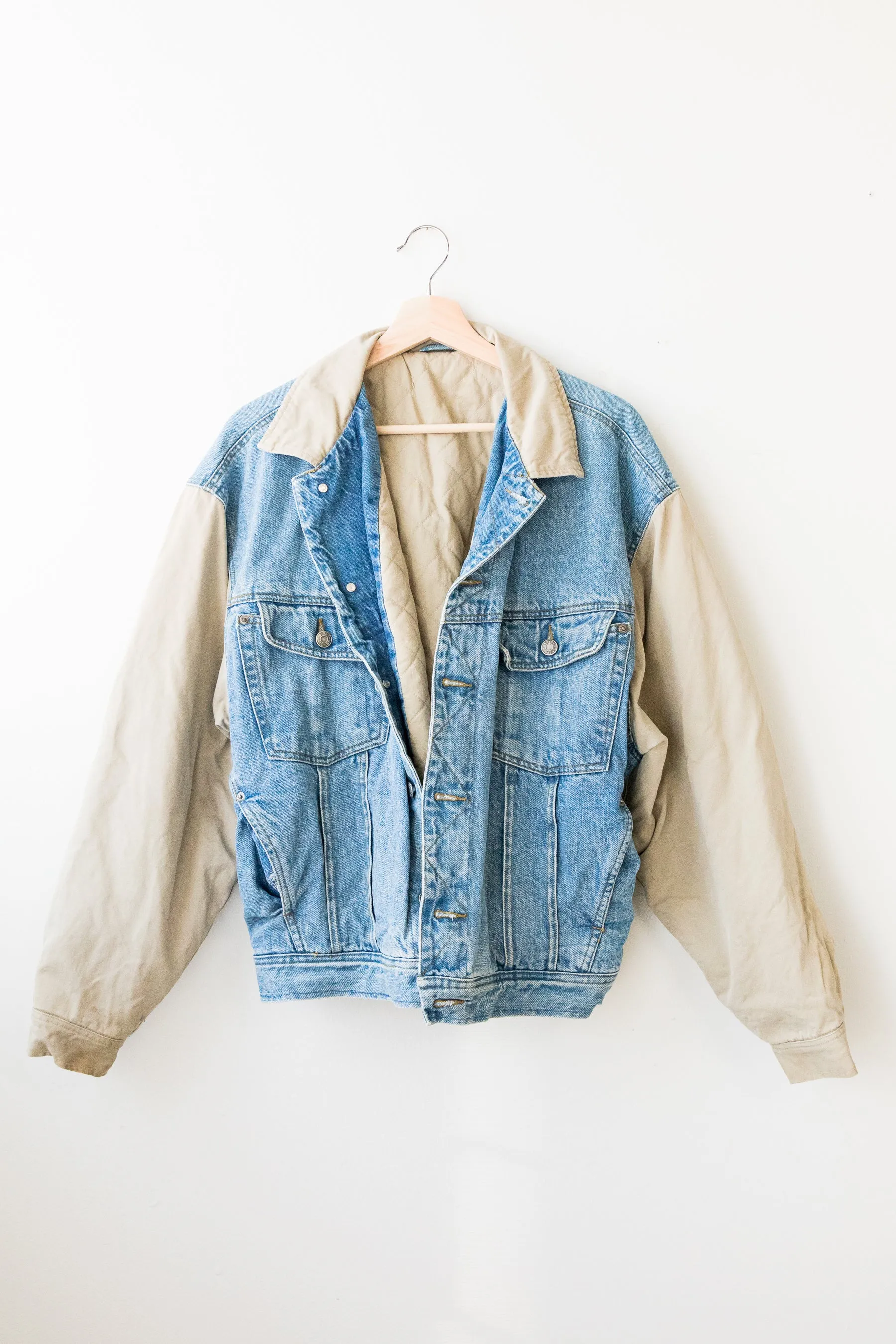 90's Denim Bomber Jacket