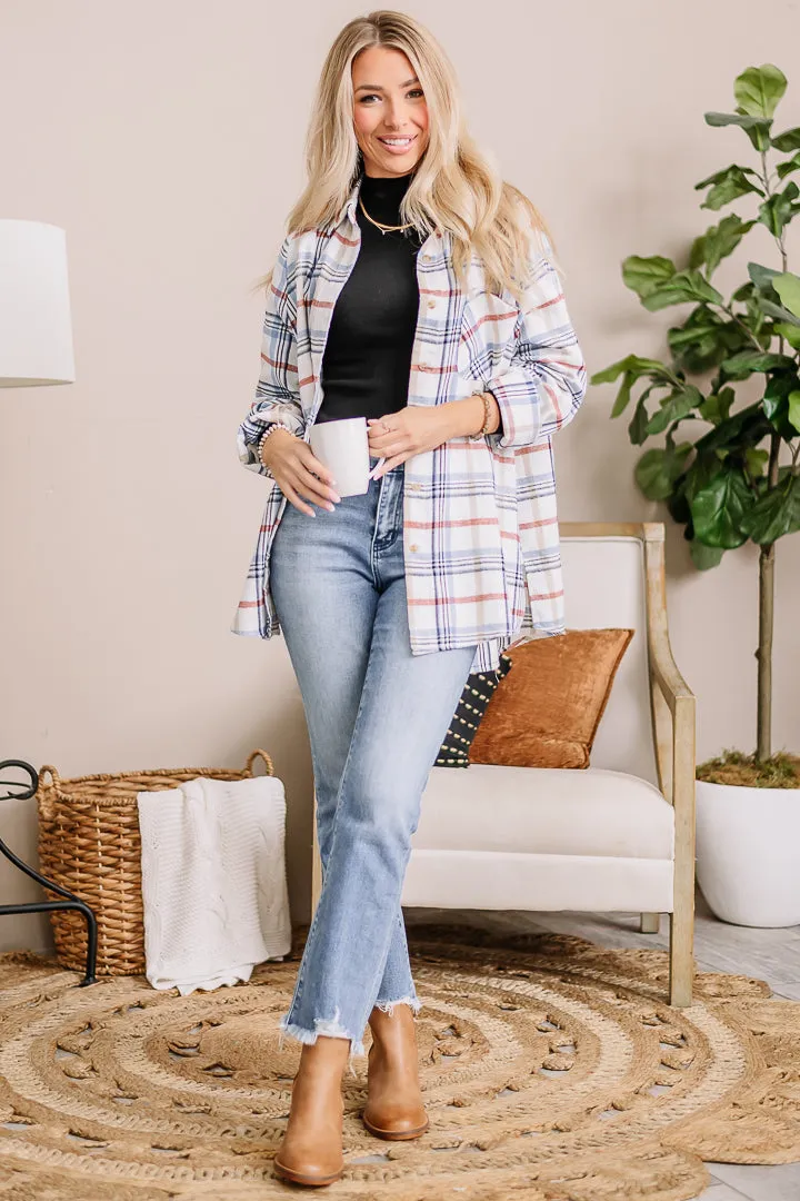 Abri Oversized Plaid Top