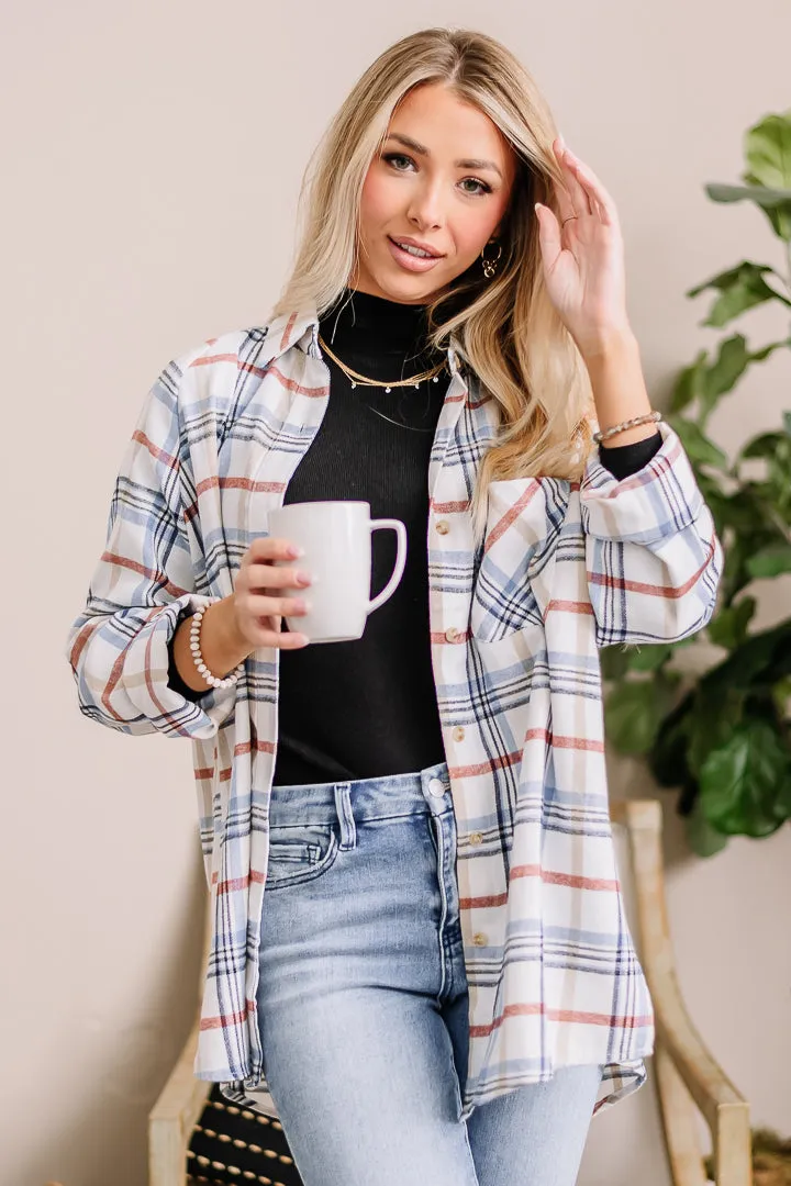 Abri Oversized Plaid Top