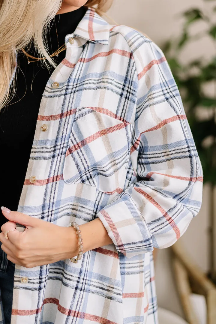 Abri Oversized Plaid Top