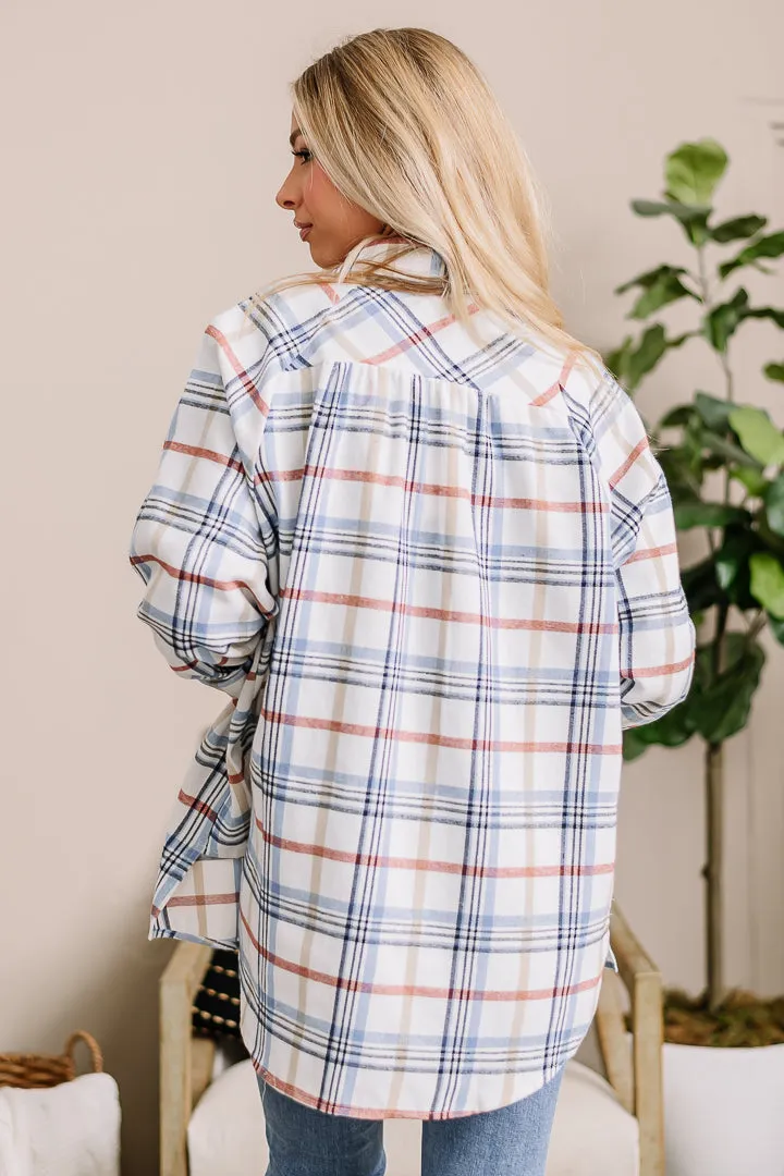 Abri Oversized Plaid Top