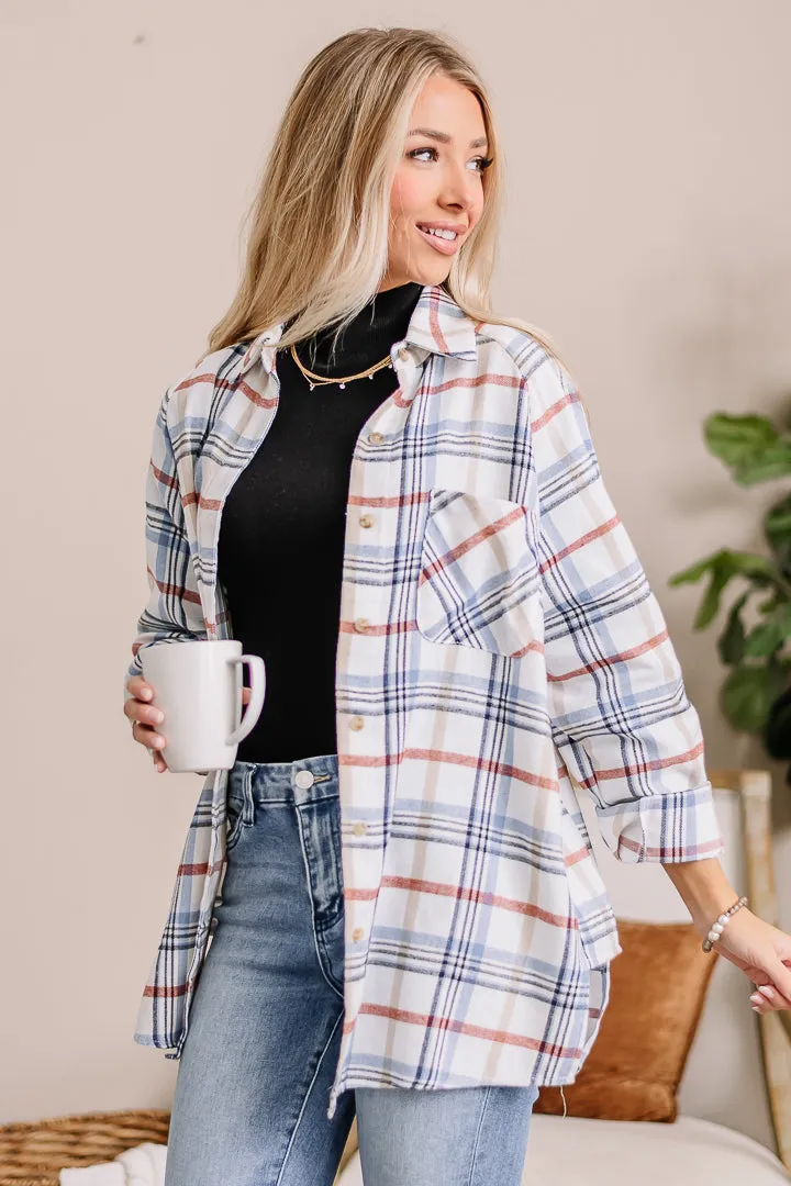 Abri Oversized Plaid Top