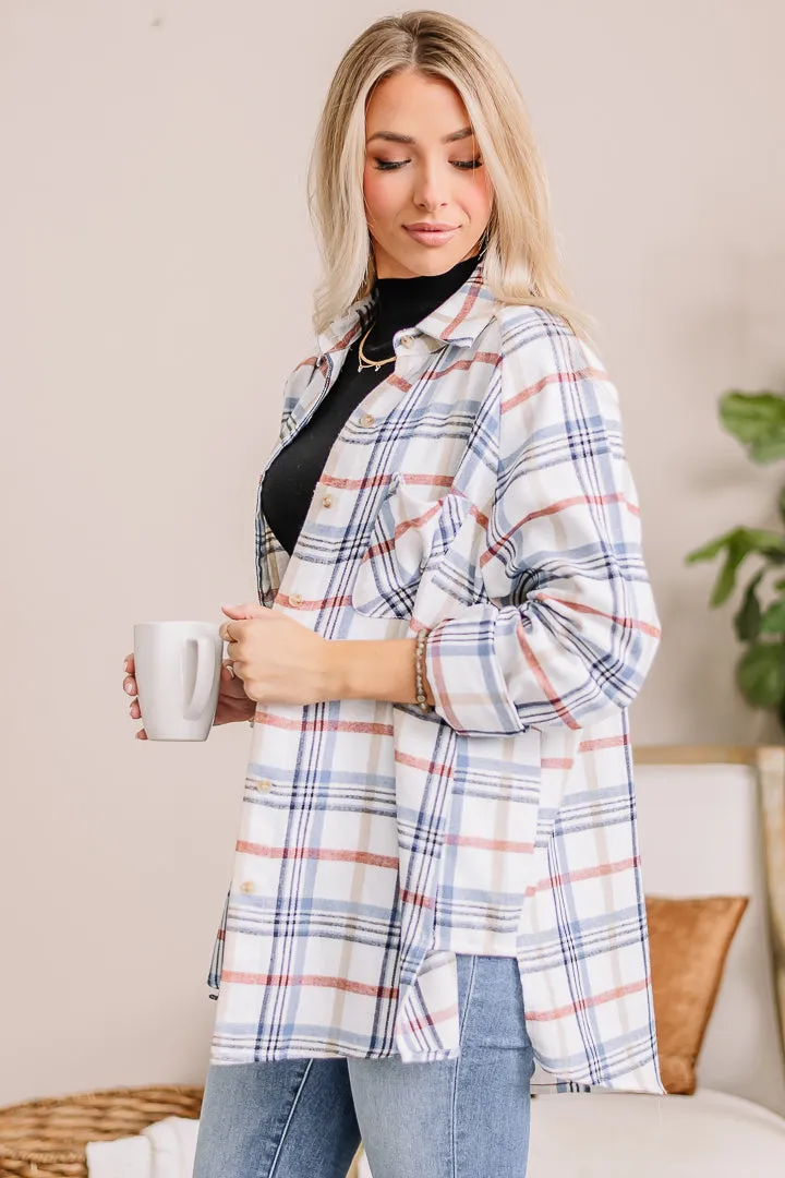 Abri Oversized Plaid Top