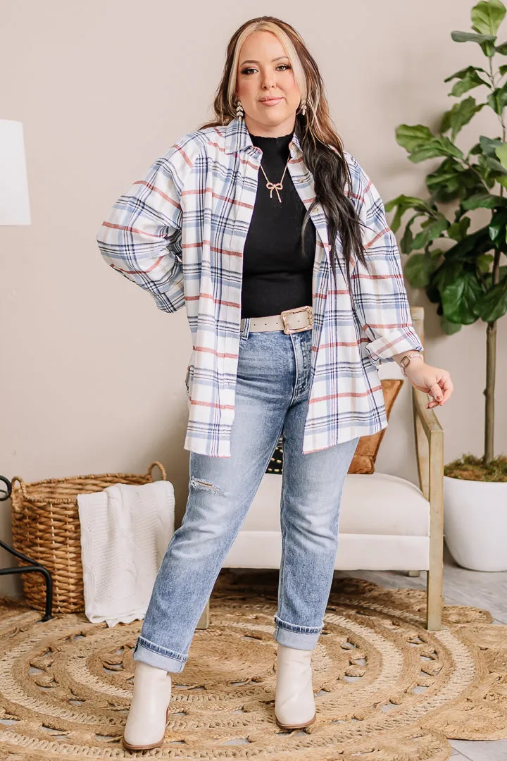 Abri Oversized Plaid Top