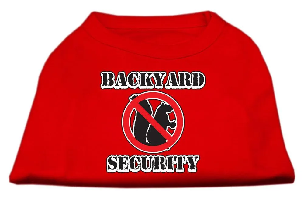 Backyard Security Screen Print Shirts Red XXL (18)