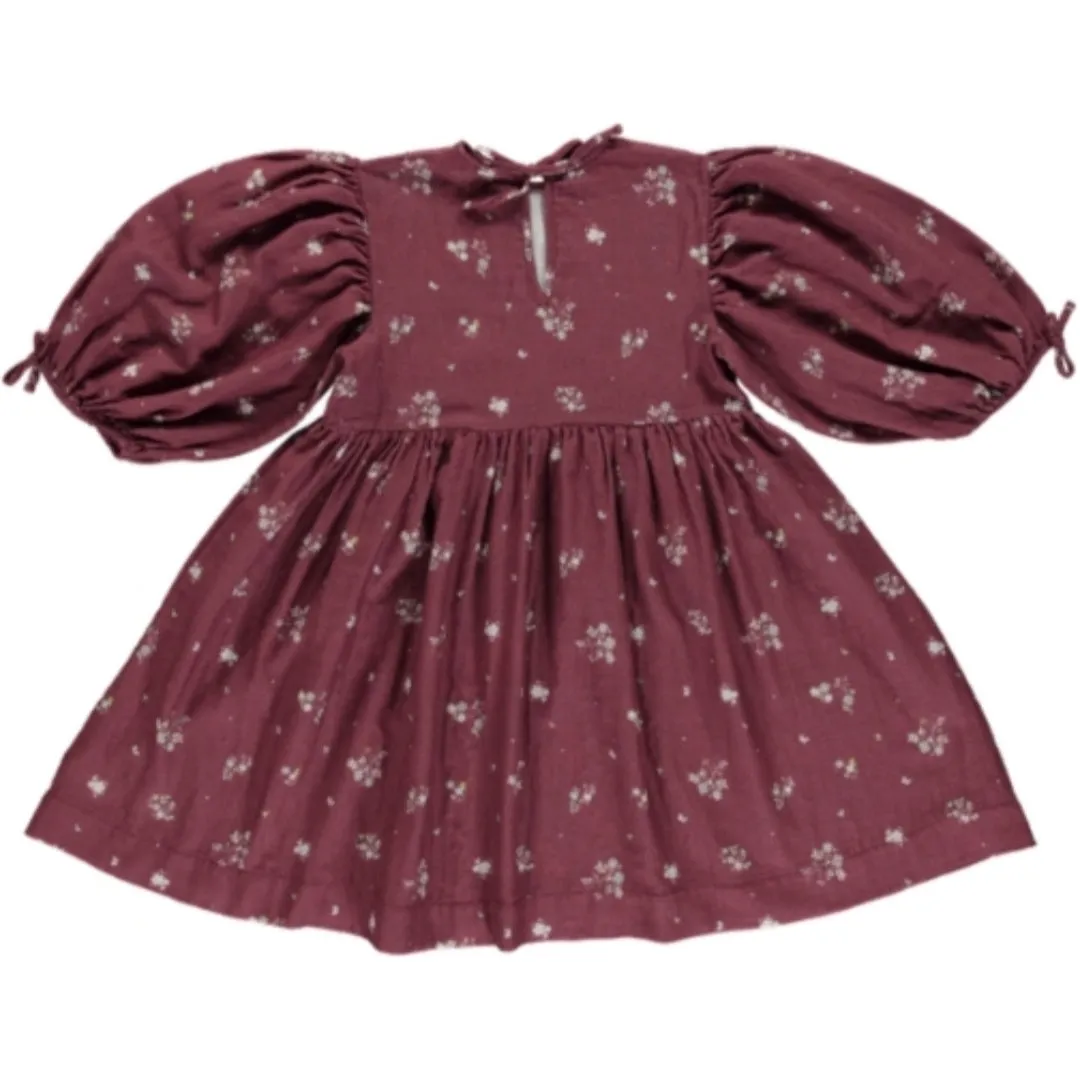 BEBE ORGANIC NORA AUTUMN FLOWER DRESS