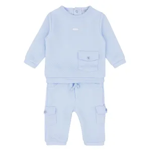 Blues Baby quilted 2 piece set