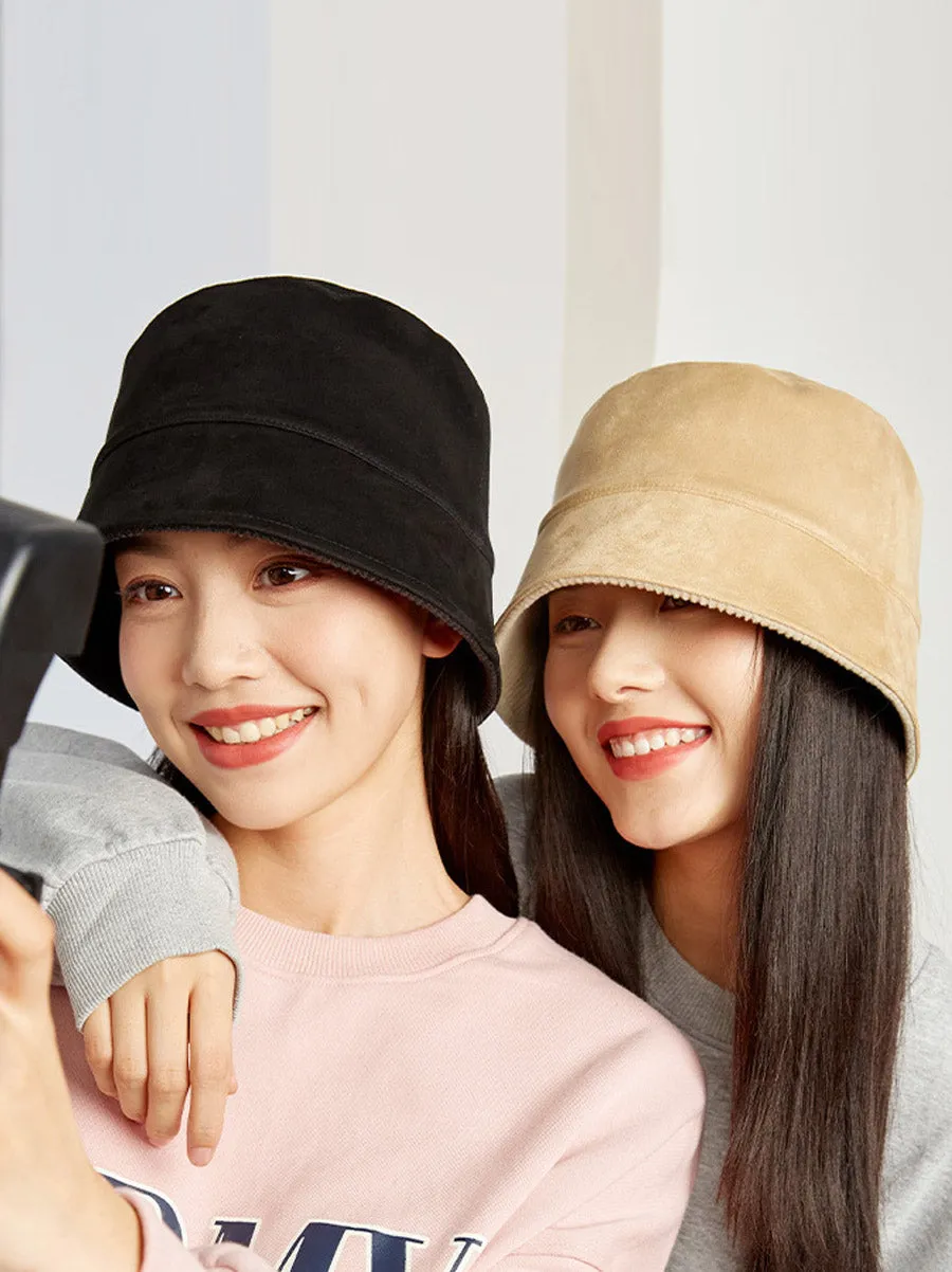 Couple Autumn Casual Solid Dual-side Wearing Hat