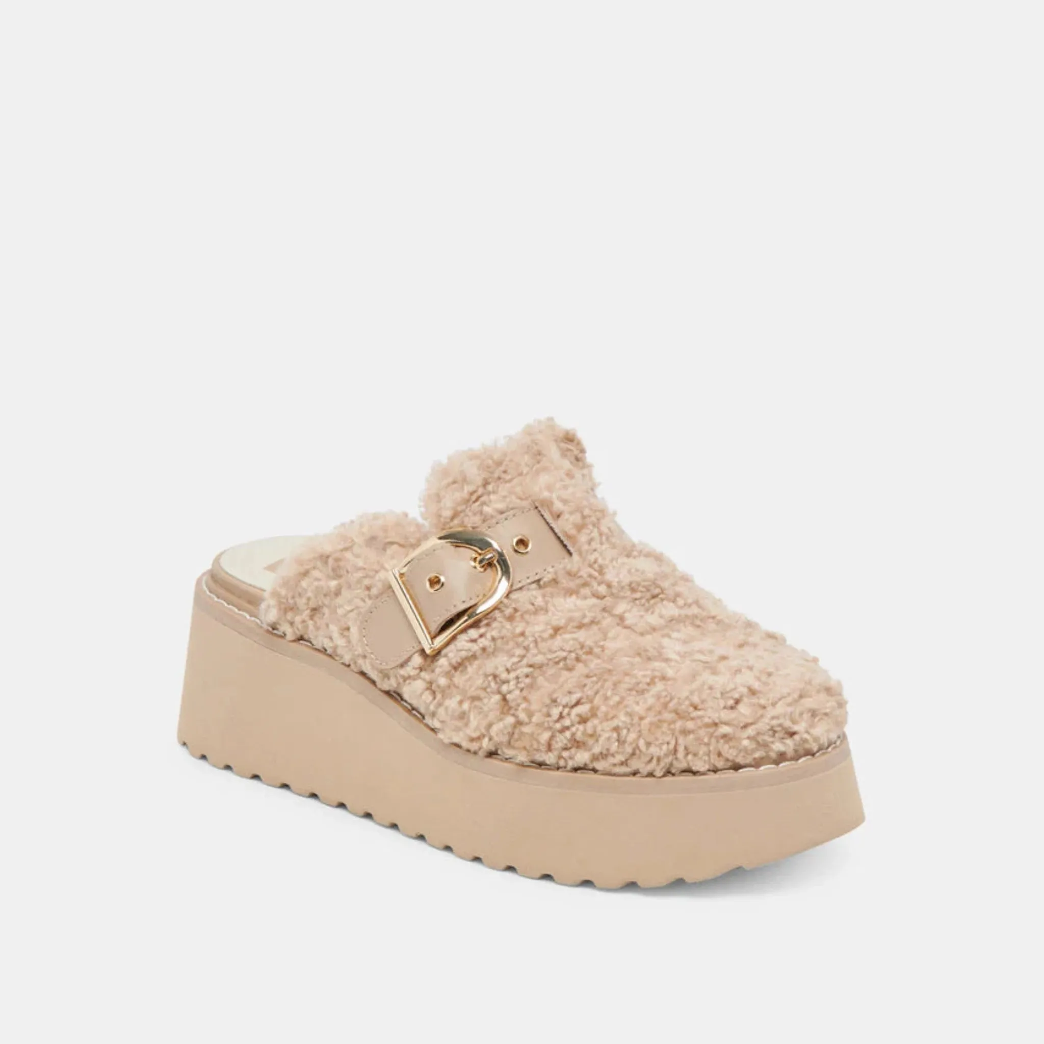 Dolce Vita Lelani Plush Flats - Natural Plush