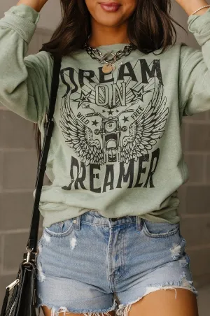 Dream On Pullover - Sage