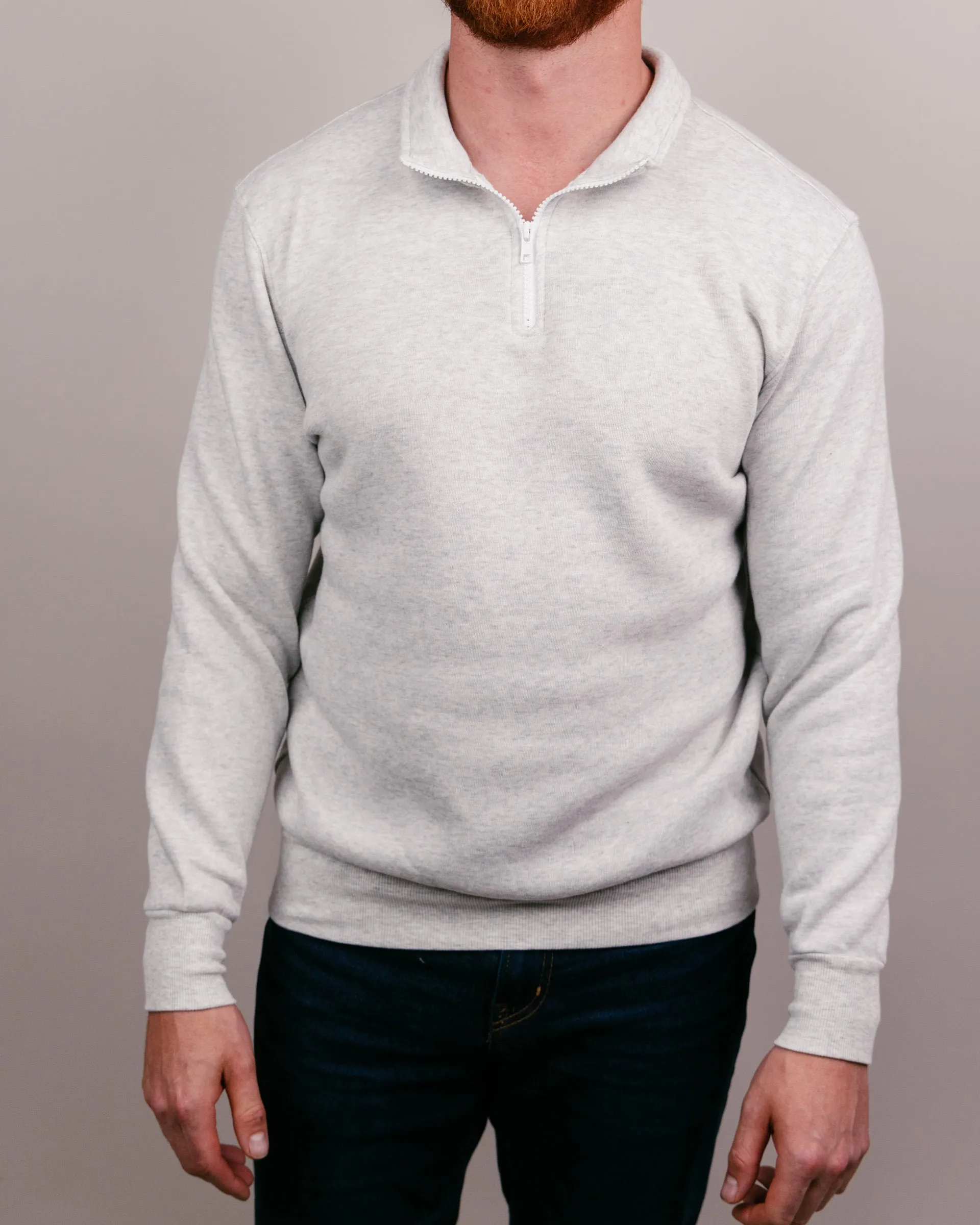 Essential Ash Grey Quarter Zip