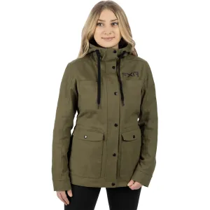 FXR Ivy Canvas Snowmobile Jacket Army Green