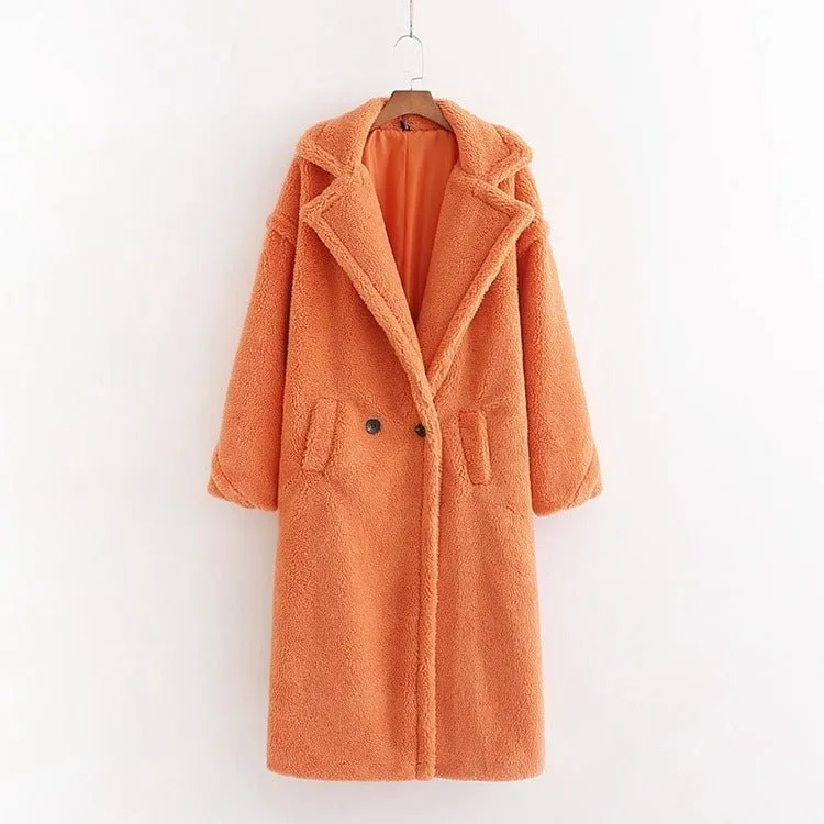 Pre Order:  Large Lapel Plush Winter Coat - @jariatudanita