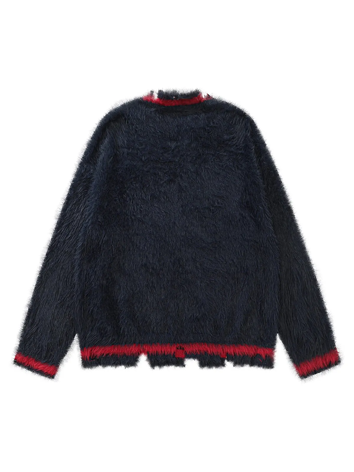 Thesupermade Retro Letter Fluffy Sweater